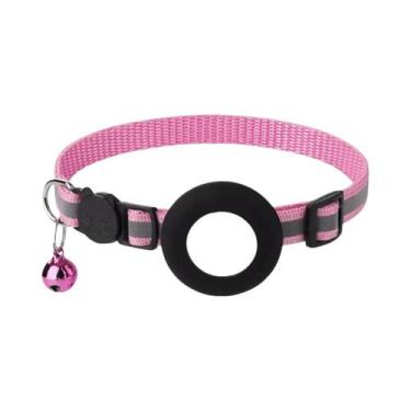 Imagem de Coleira Refletiva Para Gatos E Cães Com Suporte Para AirTag - Acessóri