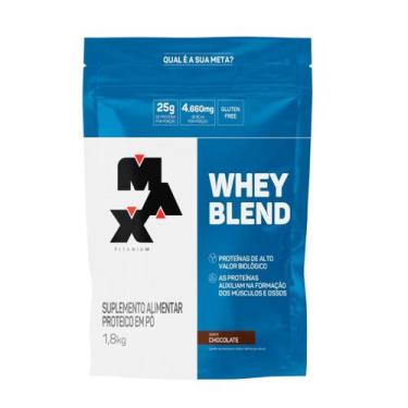 Imagem de Whey Blend Proteico 1,8 Kg Max Titanium, Chocolate