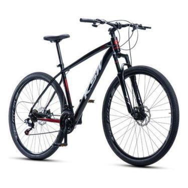 Imagem de Bicicleta Aro 29 Ksw 24 Vel Alumínio Freio Hidráulico Mtb, Preto, Verm