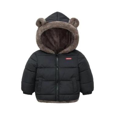 Imagem de Jaqueta De Algodão Com Capuz Para Bebês Meninos E Meninas, Casaco De I