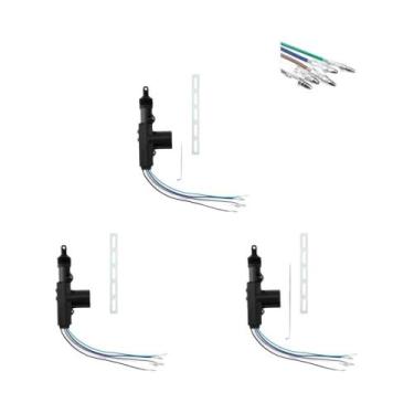 Imagem de Kit Atuador Elétrico De Travamento Central Remoto 12V Reforçado Para C