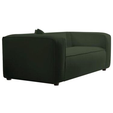 Imagem de Poltrona Decorativa Escritório Orgânico Cecília Linho - Amarena Móveis Cor Verde