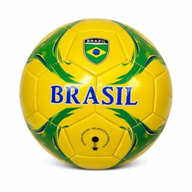 Imagem de Bola De Futebol Do Brasil Copa Do Mundo Número 5 Tamanho Padrão Bombinha Praia Quadra (BOLA SEM BOMBA)