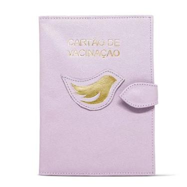 Imagem de Porta Cartão de Vacina de Couro para Bebês Personalizado - Relicário B