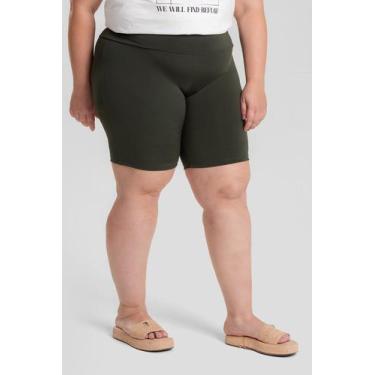 Imagem de Bermuda Feminina Plus Size Modelo Ciclista Zero Transparência - Serena