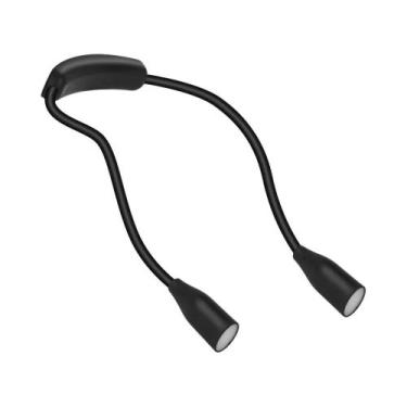 Imagem de Luz De Leitura LED Recarregável Ajustável Para Pescoço, 3 Cores, 9 Nív