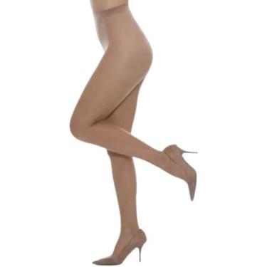 Imagem de Meia Calça Fina Fio 15 Feminina Loba Lupo Em Microfibra, Natural, G