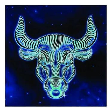 Imagem de Placa Decorativa Signo Touro 20x30cm - Artsim Projetos Gráficos