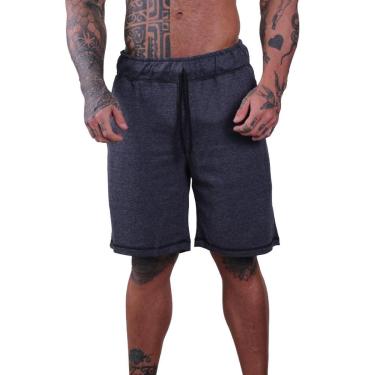 Imagem de Bermuda MXD Conceito Moletom Slim Mesclados Cores Originais Masculina-Masculino