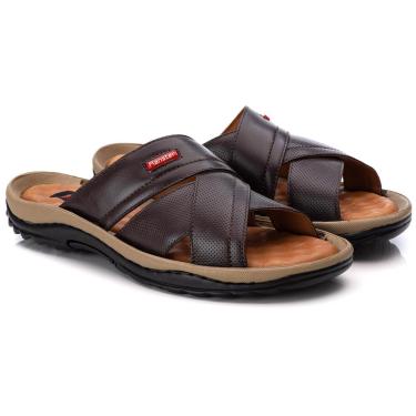 Imagem de Chinelo Masculino Ranster com Palmilha em Gel couro legítimo confortável-Masculino