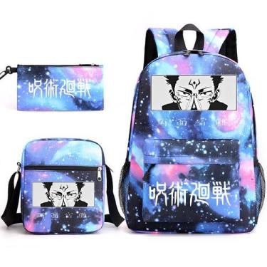 Imagem de Conjunto de mochilas escolares Jujutsus Kaisens Ryomens Sukunas Kids -