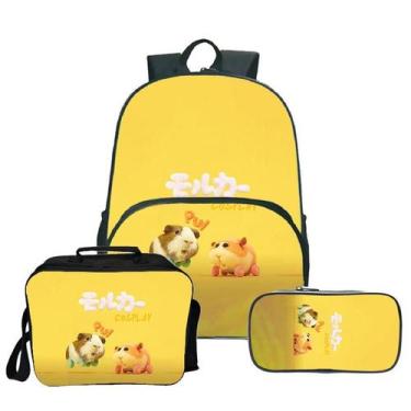 Imagem de Conjunto de mochilas Pui Pui Molcar Satchel Anime para impressão 3D pa