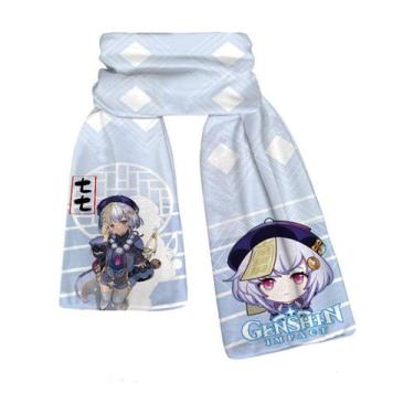 Imagem de Lenço Genshins Impacts Anime Winter Pashmina Shawl 160x25cm - yiweisai