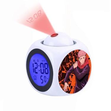 Imagem de Despertador digital LED Jujutsus Kaisens Square 8x8x10cm - yiweisai