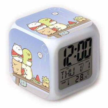 Imagem de Despertador Sumikkogurashis Square LED Digital com despertador - yiwei