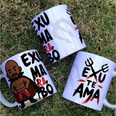 Imagem de Canecas Exú Te Ama 325ml Ceramica - PRESENTE PERSONALIZADA - Live sub 