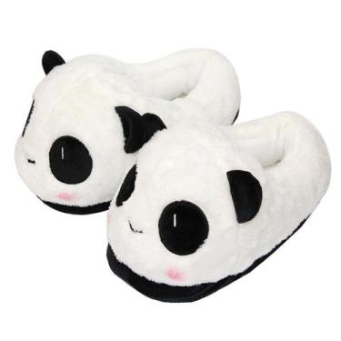 Imagem de Chinelos Cute Panda Plush Anime Home Cotton - Yiweisai