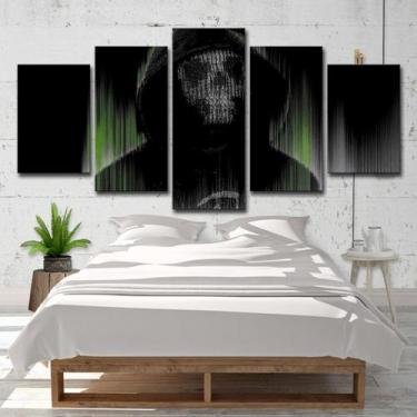 Imagem de Pôsteres de pintura de parede em tela Battlefields Anime 5 Panels - yi