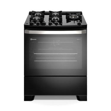 Imagem de Fogão 5 bocas Electrolux Preto Experience Mesa de Vidro, Grill e PerfectCook360 (FE5CB)