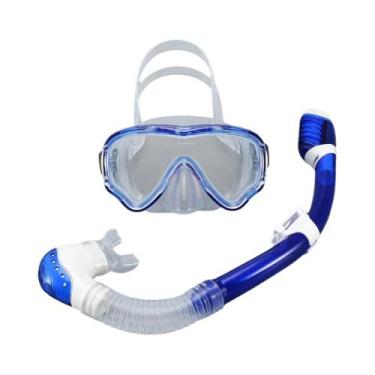 Imagem de Máscara De Mergulho Infantil Com Snorkel, Anti-Vazamento, Anti-Embaçan