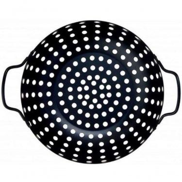 Imagem de Grelha Perfurada Redonda Para Churrasqueira Em Inox Preto 34 Cm - Mimo Style - Ah20095