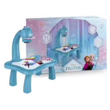 Imagem de Brinquedo Infantil Mesa Projetora Frozen com 24 Desenhos Multikids - B