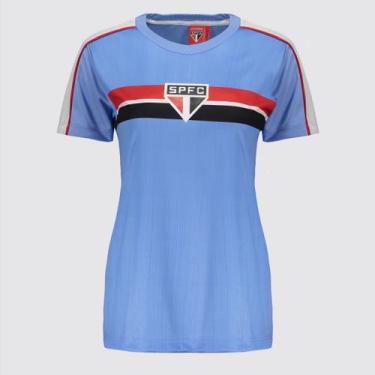 Imagem de Camisa São Paulo Desejo Feminina Azul - Braziline, M