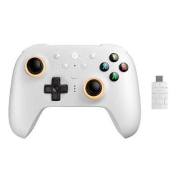 Imagem de Controle Wireless 8BitDo Ultimate 2, Efeito Hall, 2.4G, com Dock, p/ PC e Android, Branco - 81HE01-Unissex