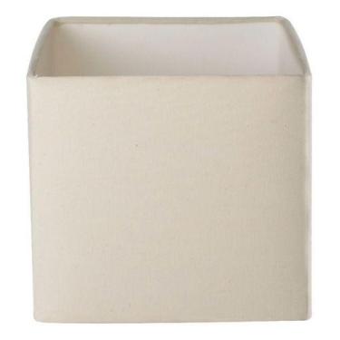 Imagem de Cúpula Para Abajur Quadrada 30x30x30cm Tecido Algodão Soquete Nacional