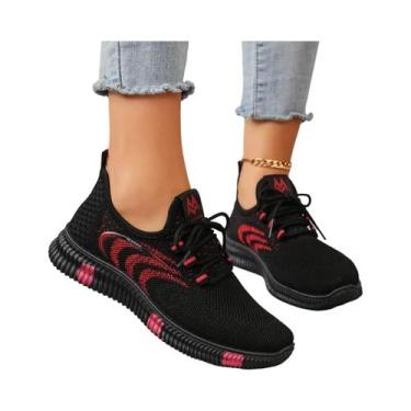 Imagem de Tênis Casuais Femininos Confortáveis E Respiráveis, Leves E Resistente