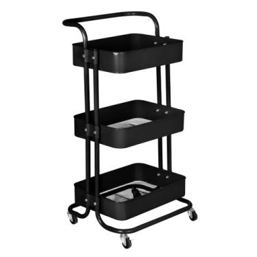 Imagem de Laraz, Carrinho organizador Berlim cozinha escritório quarto 3 pratele