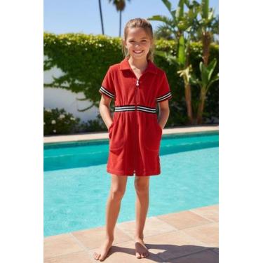 Imagem de Roupão Infantil com Zíper - Sogni Belli, Vermelho, 2