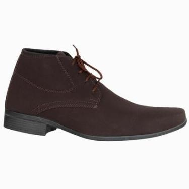 Imagem de Bota Masculina Casual Social Nobuck Design Moderno, Solado Antiderrapante e Conforto-Masculino