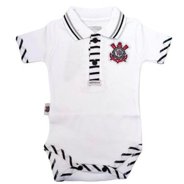 Imagem de Body Corinthians Polo Bebê Oficial, P, Branco