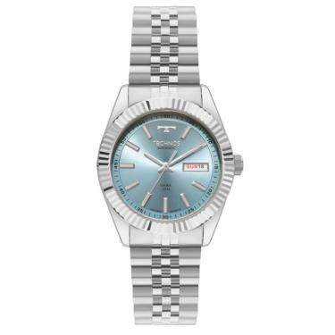 Imagem de Relógio Technos Masculino Ref: 8205pt/1a Automático Prateado