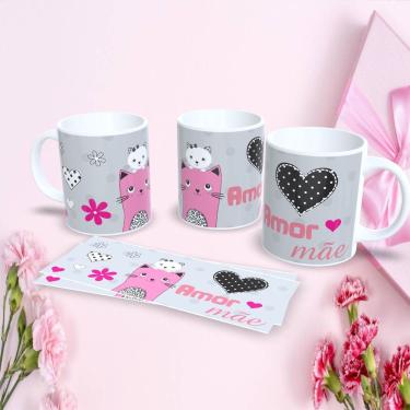 Imagem de Caneca de Porcelana 325ML Estampa 9 Dia das Mães Presente Criativo Personalizada para C...