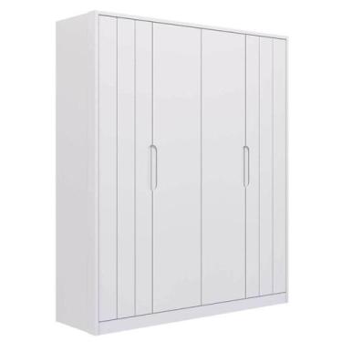Imagem de Guarda Roupa Infantil Caramelo 04 portas 100% MDF Permobili -, Branco 