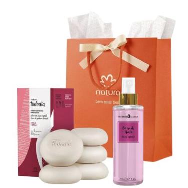 Imagem de Kit Body Splash Cereja e Avelã + Sabonete em Barra 5x90 - Natura