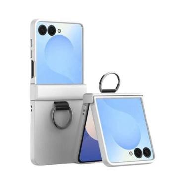 Imagem de Capa Dura Para Samsung Galaxy Z Flip 7 FE 6 5 4 3 Com Anel E Proteção 