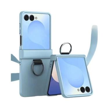 Imagem de Capa Dura Para Samsung Galaxy Z Flip 7 FE 6 5 4 3 Com Anel E Proteção 