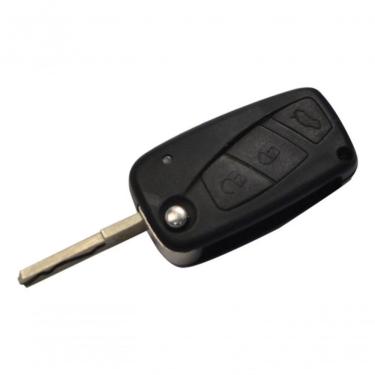 Imagem de Chave Oca Automotiva para Ignição Modelo F103 Linha Fiat com 3 Botões e Alojamento para Transponder Universal Automotive
