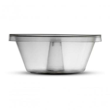 Imagem de Forma para Mini Pudim Descartável Forma Forno Microondas 120ml com Tampinha Transparent...