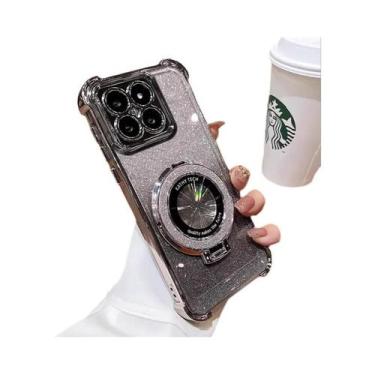 Imagem de Capa De Telefone Com Suporte Para Anel Brilhante Para MOTO G86 G56 G66