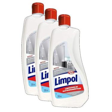 Imagem de kit 3 Limpador Eletrodomésticos Limpol Bom Bril 200ml