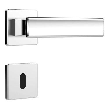 Imagem de Fechadura para Porta Interna MZ640 Cromo Acetinado 40mm com Roseta - 0