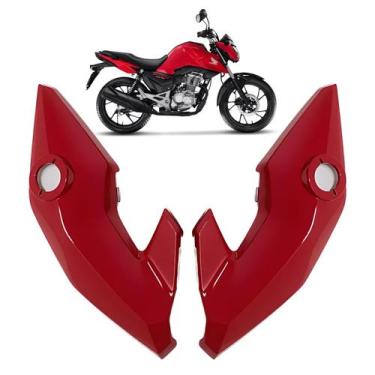 Imagem de Carenagem Bananinha Farol Lateral Cg Honda Start Fan 160 Vermelho Mace