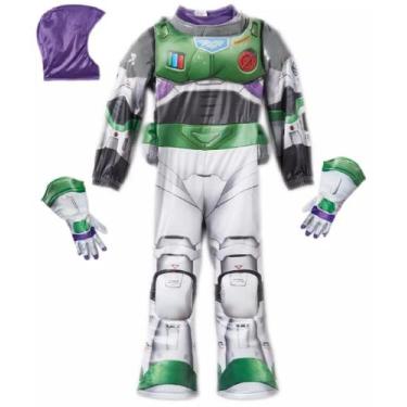 Imagem de Fantasia do Buzz Lightyear Disney  para criança, Branco, 3