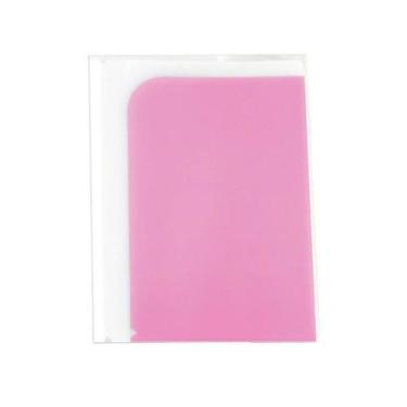 Imagem de Pasta Apresentação com 8 Divisões Ofício Transparente Rosa Escolar Fol