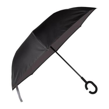 Imagem de GuardaChuva Invertido MOR Antivento Dupla Camada Preto
