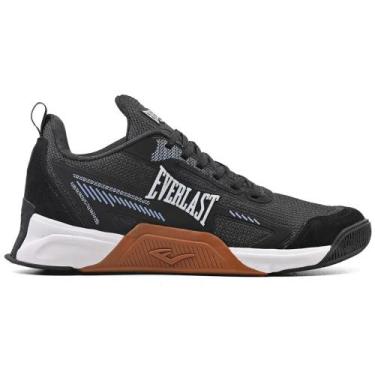 Imagem de Tênis Everlast Jump 5 Low - Preto/Azul - Unissex, 40, Preto, Cinza
